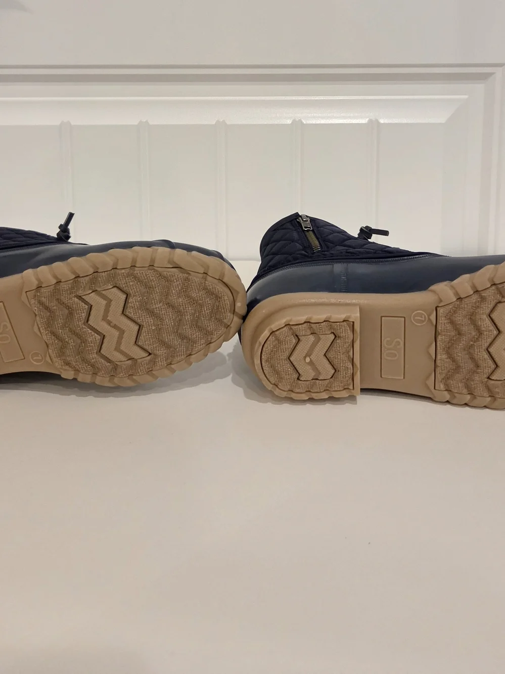 Womens Navy Blue Duck Boots